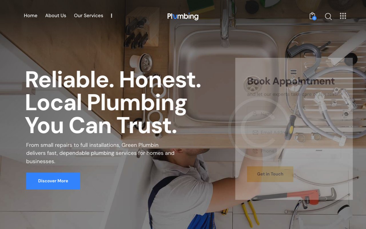 Green Plumbin website