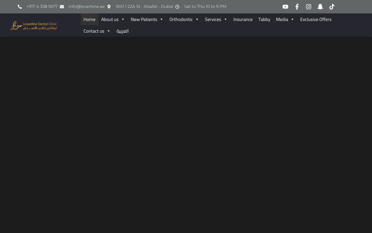 Levantine Dental Clinic website